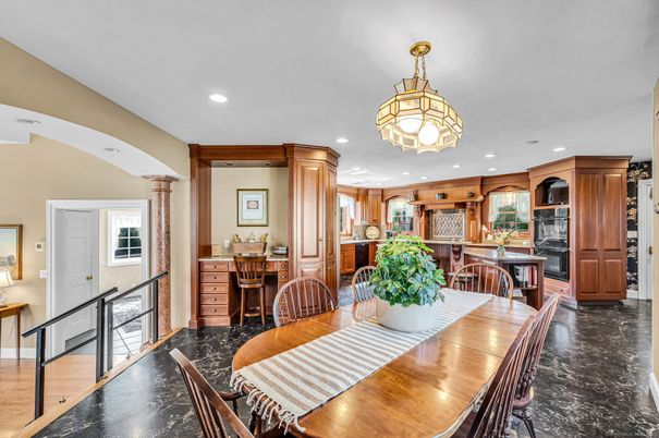 Dining room, Interior, Kitchen, Recessed Lighting