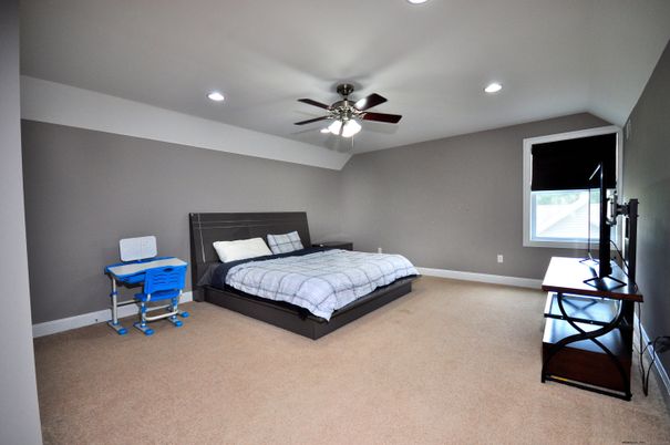 Bedroom, Interior, Recessed Lighting