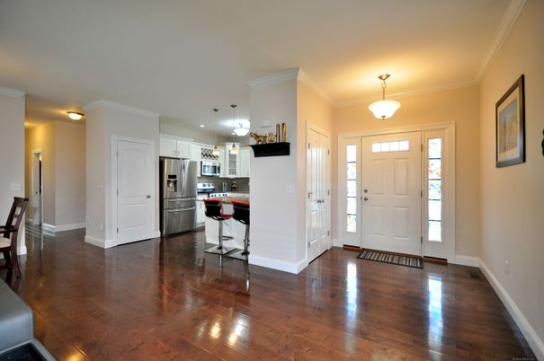 Interior, Kitchen, Pendant Lights, Stainless Steel Appliances, Wood Texture Flooring