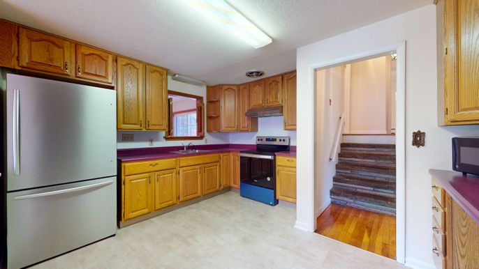 Interior, Kitchen, Wood Texture Flooring