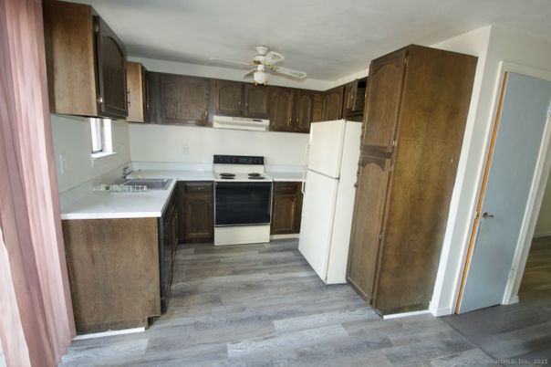 Interior, Kitchen, Wood Texture Flooring