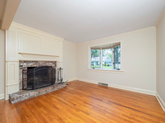 Empty room, Fireplace, Interior, Wood Texture Flooring
