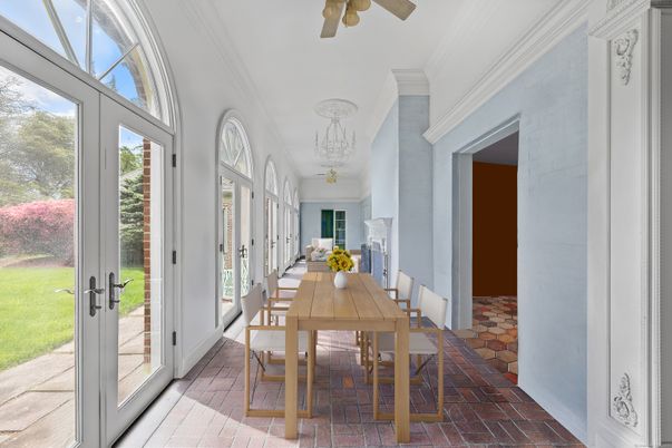Dining room, Interior, Sun Room