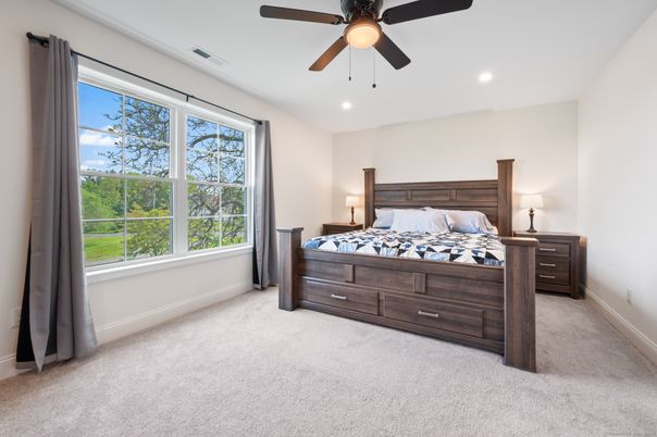 Bedroom, Interior, Recessed Lighting