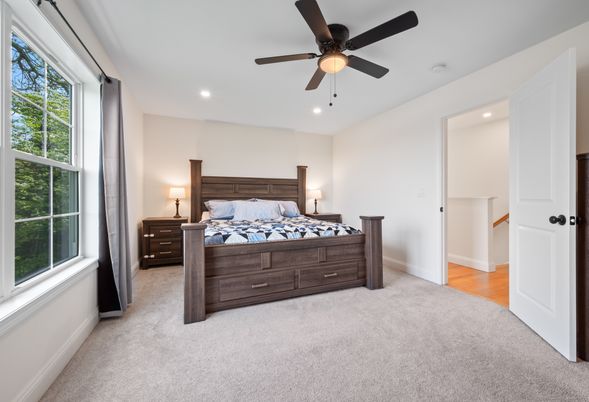 Bedroom, Interior, Recessed Lighting