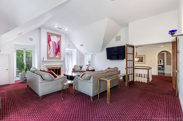 Fireplace, Interior, Living room, Recessed Lighting