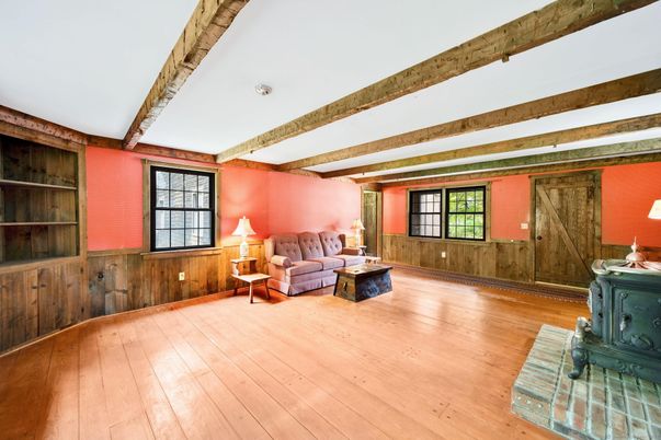 Interior, Living room, Wooden Beams, Wood Texture Flooring