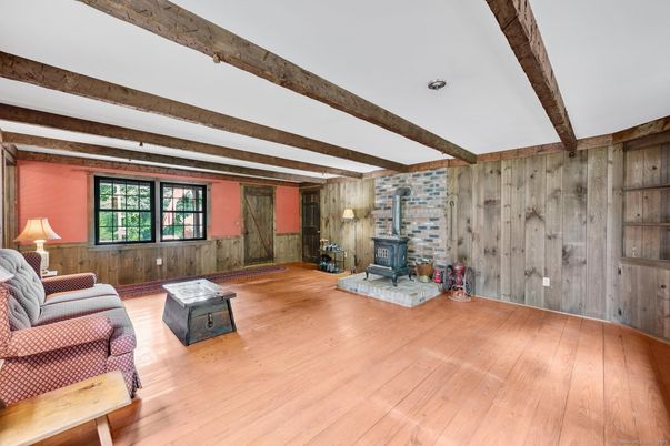 Fireplace, Interior, Wooden Beams, Wood Texture Flooring, Wooden Walls