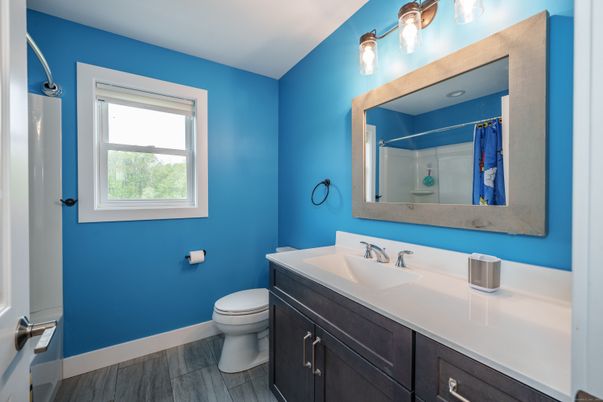 Bathroom, Interior, Wood Texture Flooring