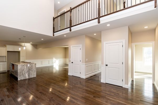 Interior, Pendant Lights, Recessed Lighting, Wood Texture Flooring
