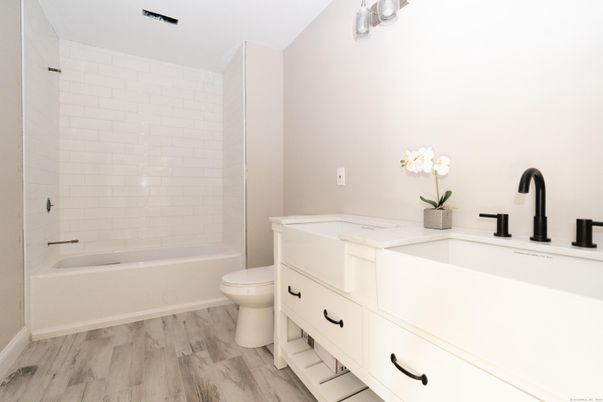 Bathroom, Interior, Wood Texture Flooring