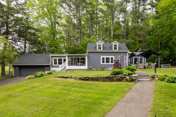 Attached, Backyard, Exterior, Facade, Cape Cod