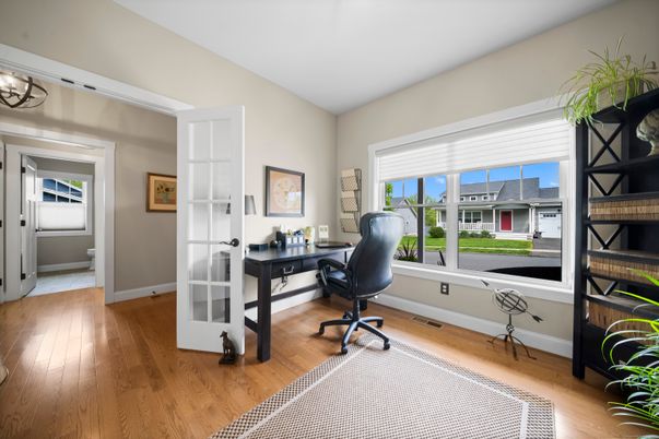 Home Office, Interior, Wood Texture Flooring