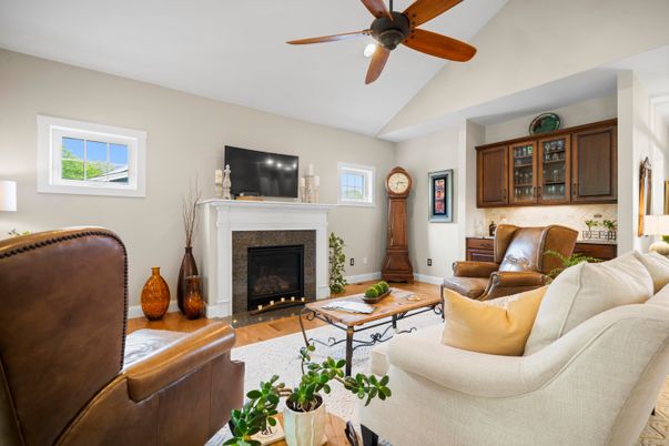 Fireplace, Interior, Living room, Wood Texture Flooring