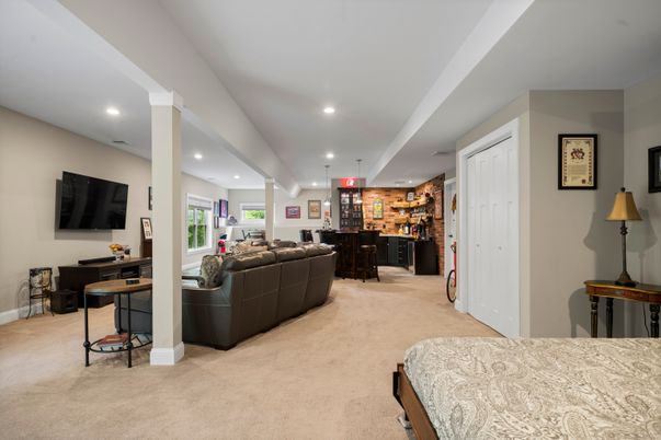 Interior, Living room, Pendant Lights, Recessed Lighting