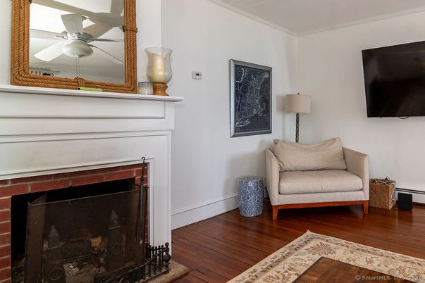 Fireplace, Interior, Wood Texture Flooring