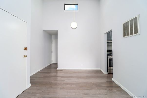 Interior, Pendant Lights, Stainless Steel Appliances, Wood Texture Flooring