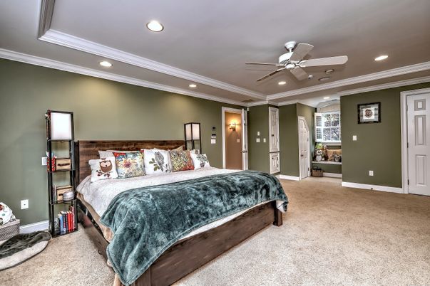 Bedroom, Interior, Recessed Lighting