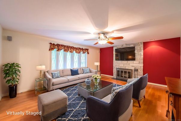 Fireplace, Interior, Living room, Stone Walls, Wood Texture Flooring