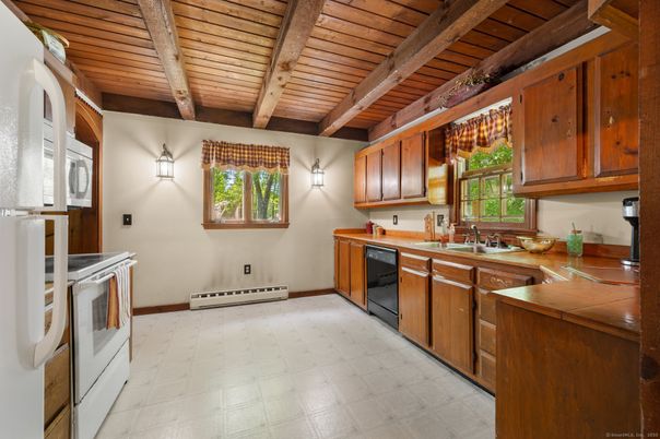 Interior, Kitchen, Wooden Beams, Wooden Ceilings