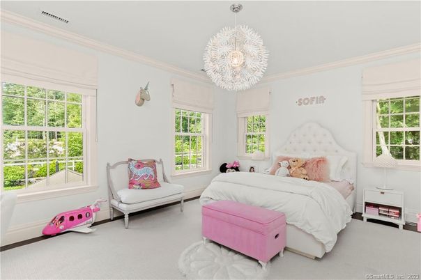 Bedroom, Chandelier, Interior