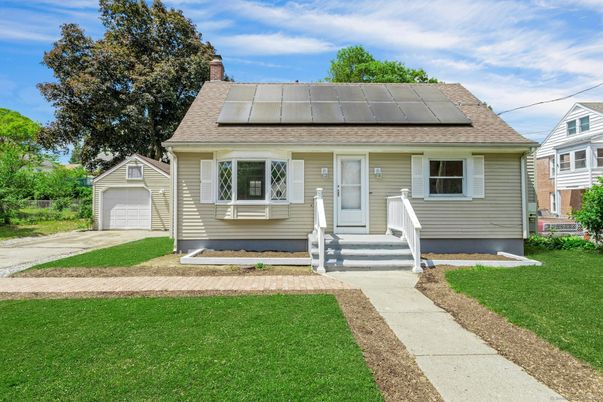 Detached Garage, Exterior, Facade, Solar Panels, Cape Cod