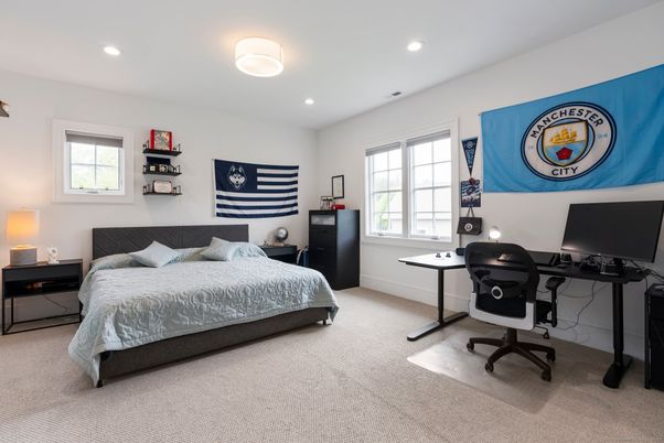 Bedroom, Home Office, Interior, Recessed Lighting