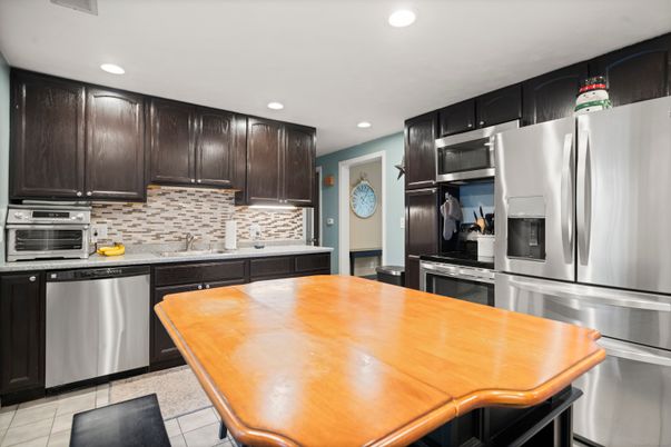 Interior, Kitchen, Recessed Lighting, Stainless Steel Appliances