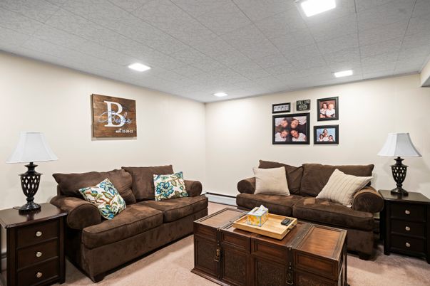 Interior, Living room, Recessed Lighting