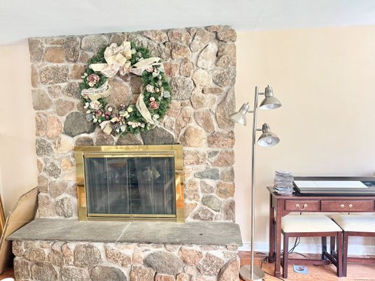 Fireplace, Interior, Stone Walls