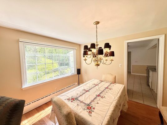 Bedroom, Chandelier, Interior, Wood Texture Flooring