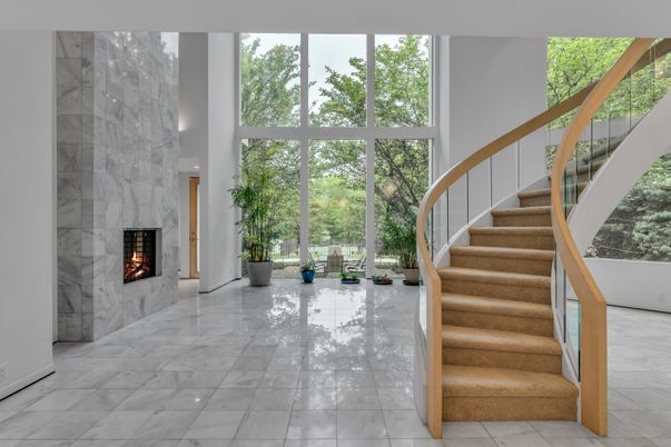 Fireplace, Interior, Marble, Marble Walls