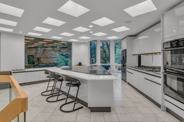 Interior, Kitchen, Marble, Recessed Lighting