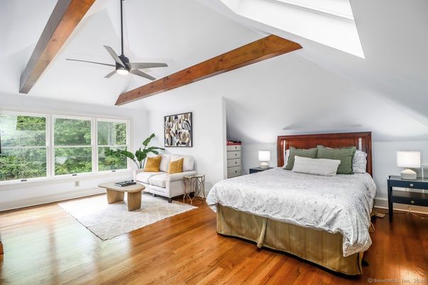 Bedroom, Interior, Wooden Beams, Wood Texture Flooring