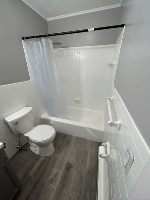 Bathroom, Interior, Wood Texture Flooring