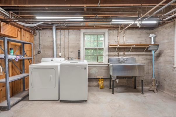 Interior, Washer, Wooden Walls