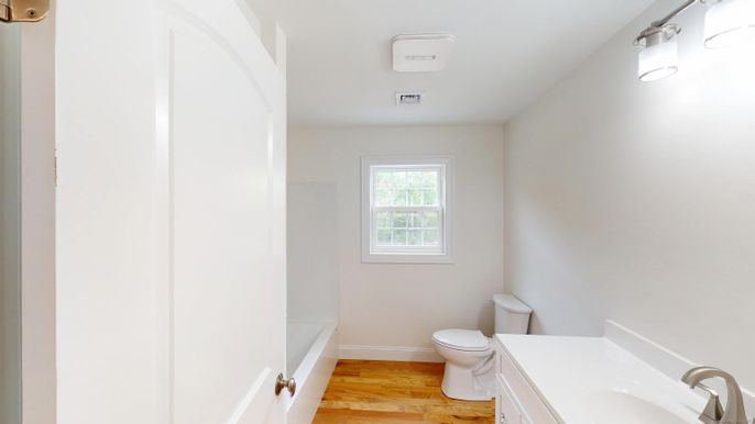 Bathroom, Interior, Wood Texture Flooring