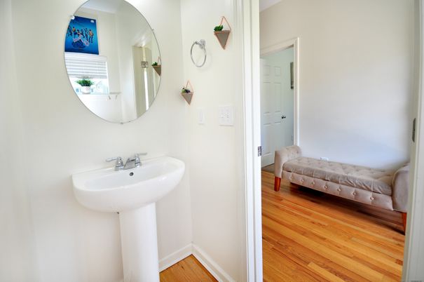 Bathroom, Interior, Wood Texture Flooring