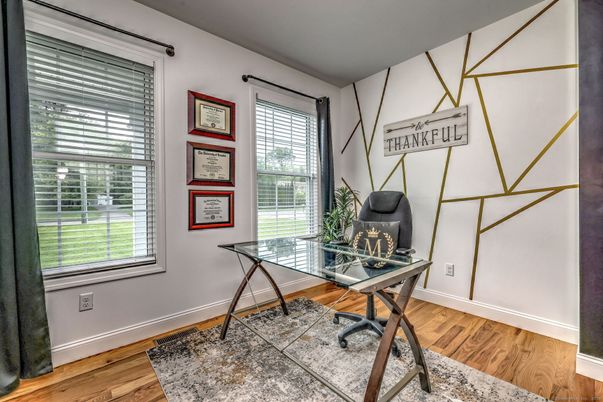 Home Office, Interior, Wood Texture Flooring