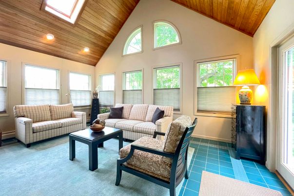 Interior, Living room, Recessed Lighting, Wooden Ceilings