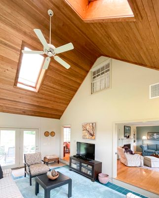 Interior, Living room, Wooden Ceilings, Wood Texture Flooring
