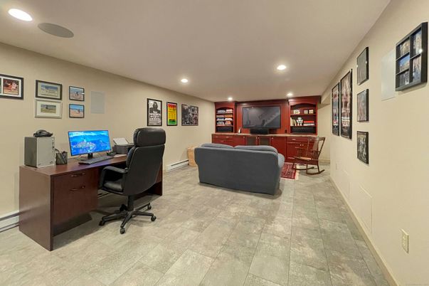 Home Office, Interior, Living room, Recessed Lighting