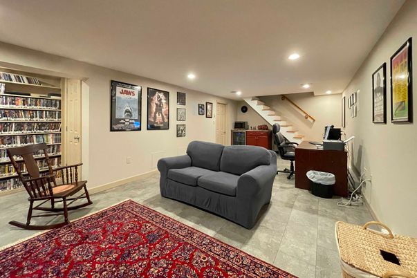 Home Office, Interior, Living room, Recessed Lighting