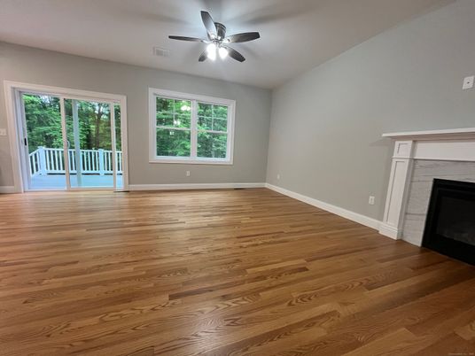 Empty room, Fireplace, Interior, Wood Texture Flooring