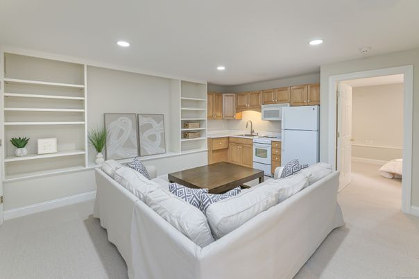 Interior, Kitchen, Living room, Recessed Lighting