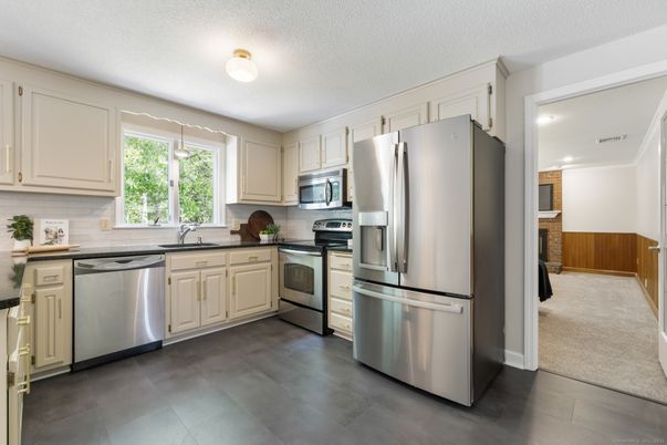 Interior, Kitchen, Recessed Lighting, Stainless Steel Appliances