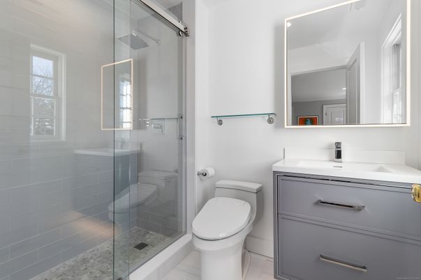 Bathroom, Glass Shower, Interior