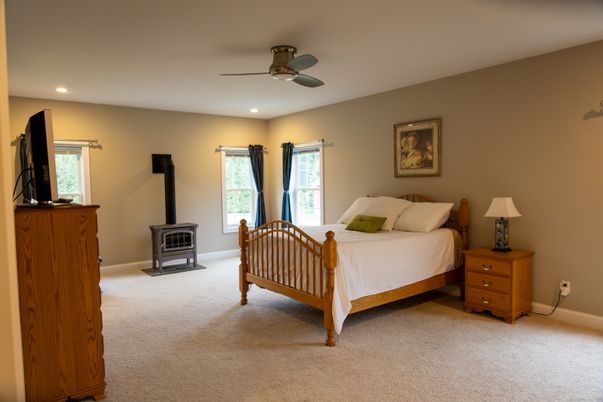 Bedroom, Fireplace, Interior, Recessed Lighting