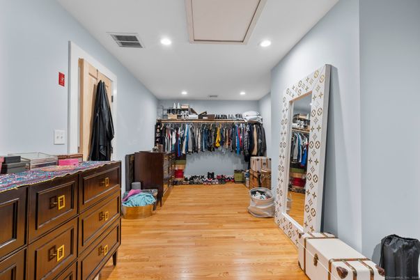 Interior, Recessed Lighting, Walk-in Closets, Wood Texture Flooring