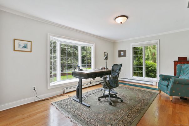 Home Office, Interior, Wood Texture Flooring